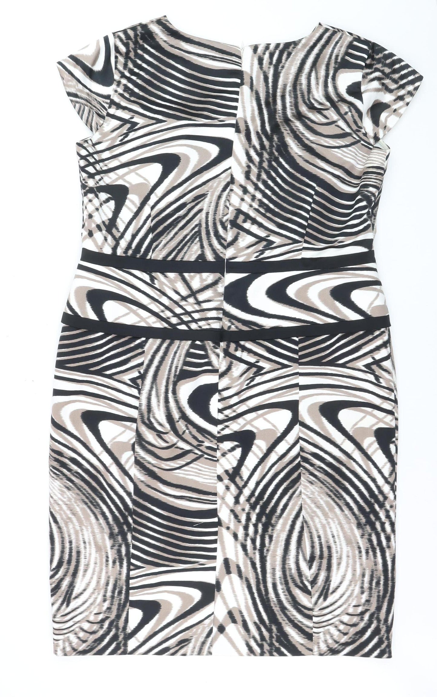 Izabella Womens Multicoloured Size 20 Sheath Knee Length Dress