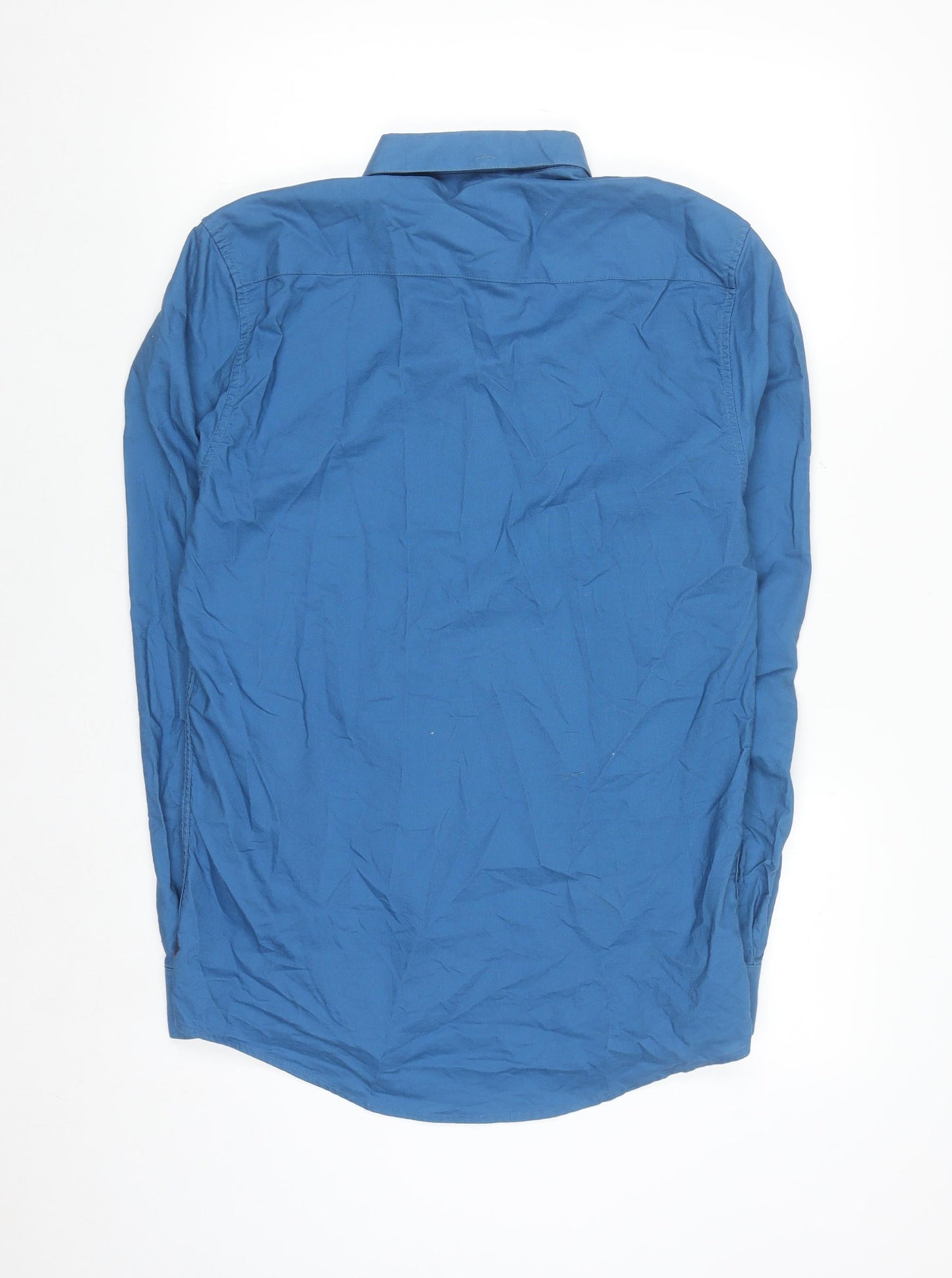 XV Kings Tommy Bowe Men's Blue Cotton Button-Up Shirt L