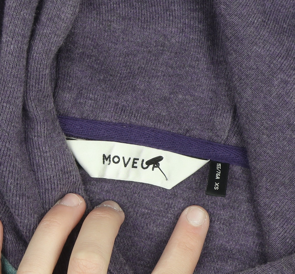Movel Unisex Purple Graphic Anime Pullover Hoodie XS