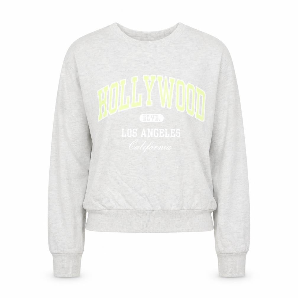 H&M Divided Women's Grey Hollywood Print Pullover Sweatshirt Size S