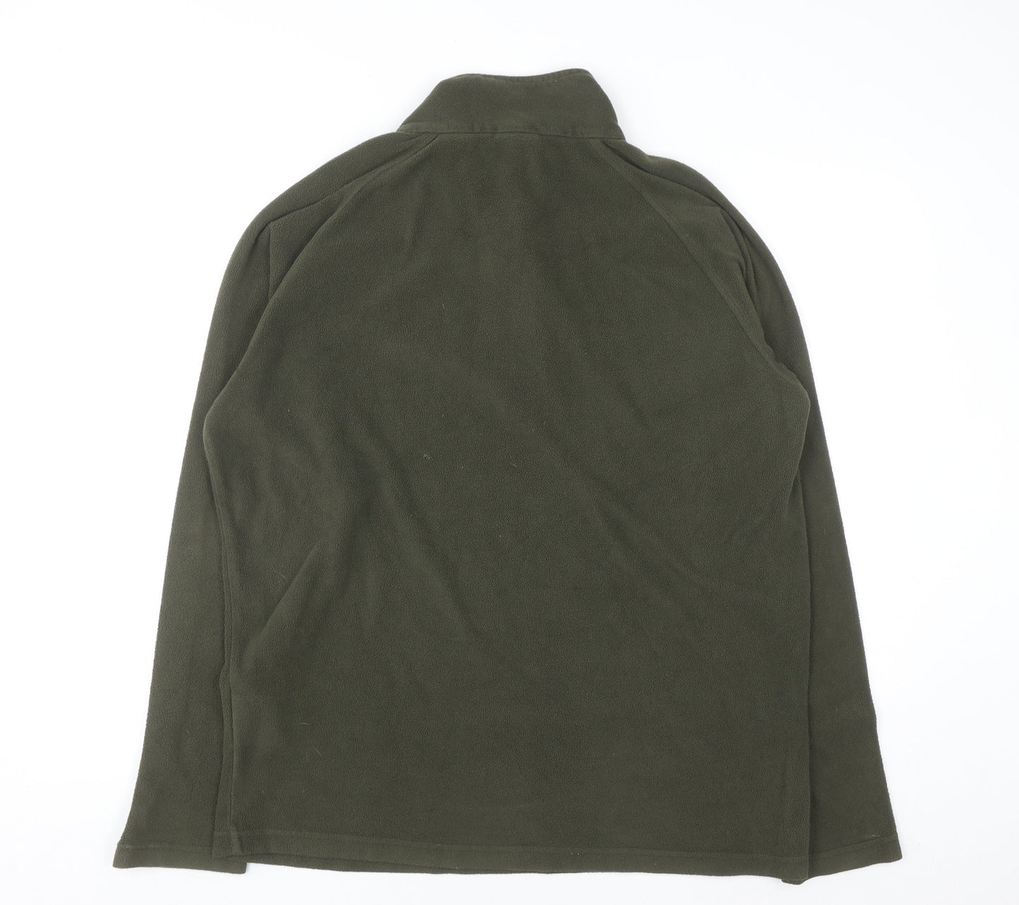 CAT Men's Green Fleece 1/4 Zip Pullover Sweatshirt XL