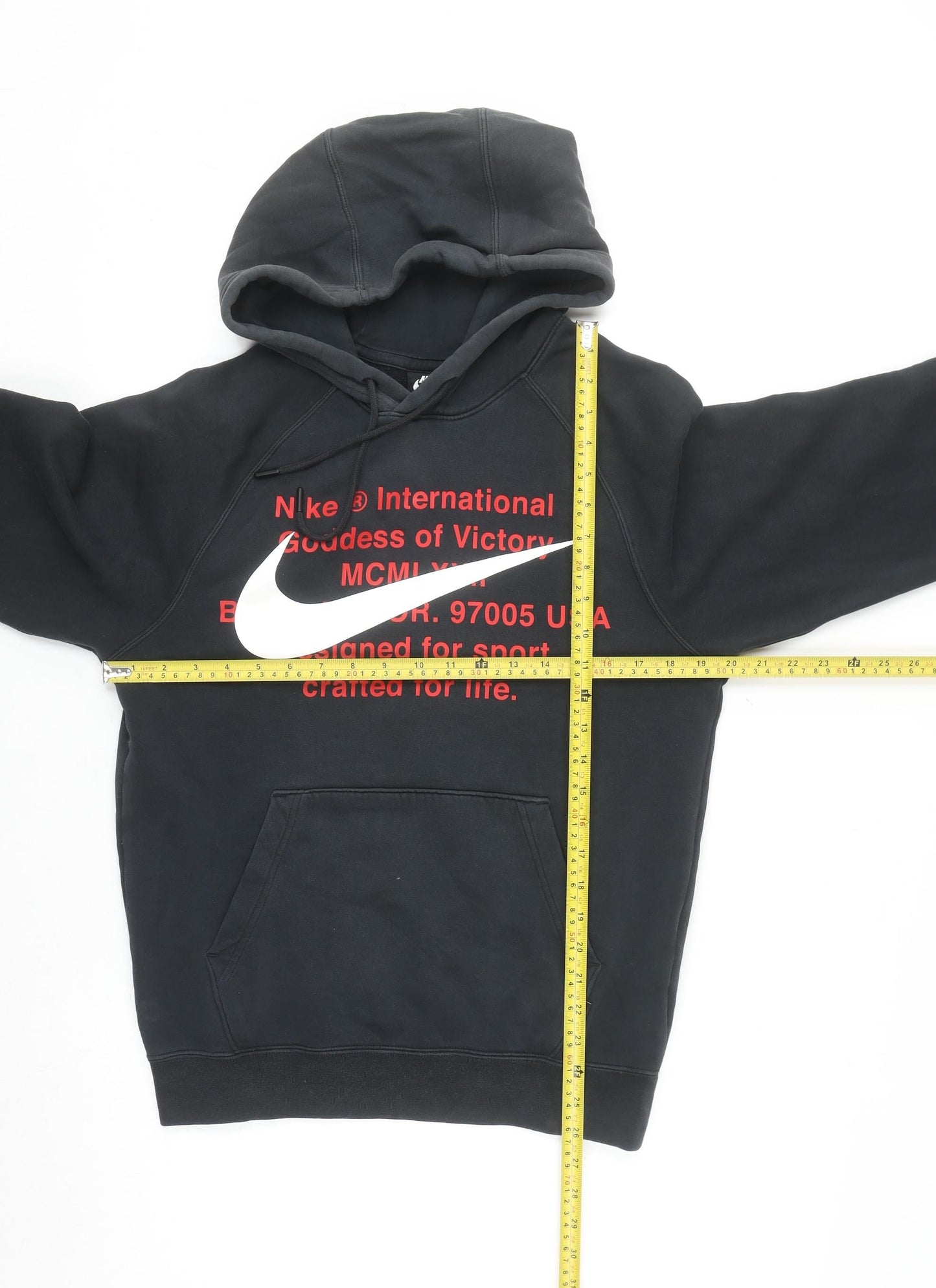 Nike Men's Black XS Pullover Hoodie with Logo Graphic Print