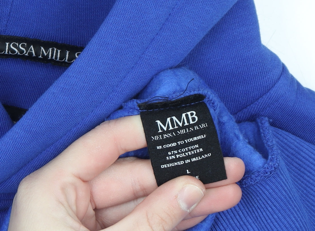 Melissa Mills Bari Men's Blue Pullover Hoodie L Regular Fit