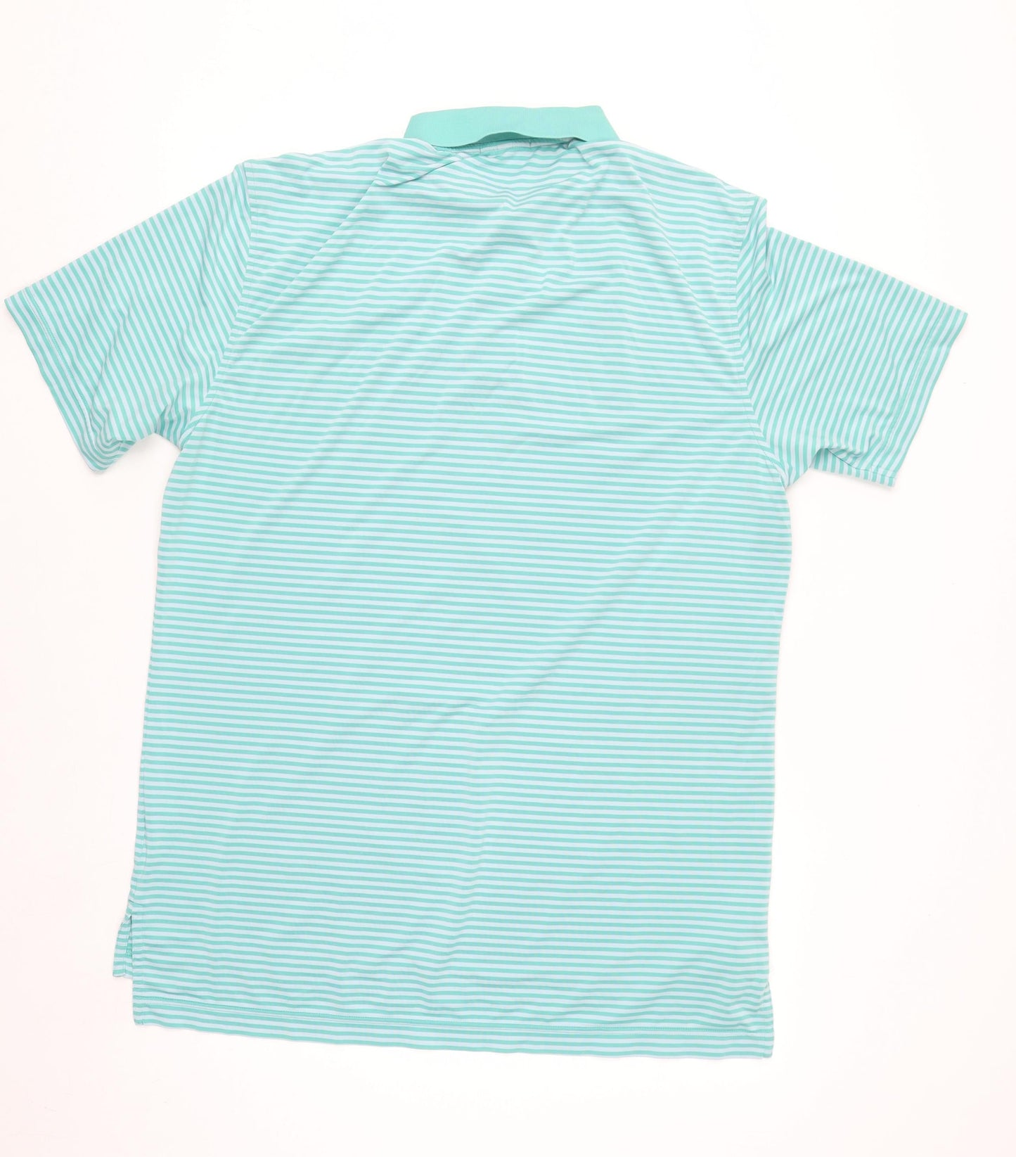 Peter Millar Men’s Green Striped Polo Shirt Size M Regular Fit
