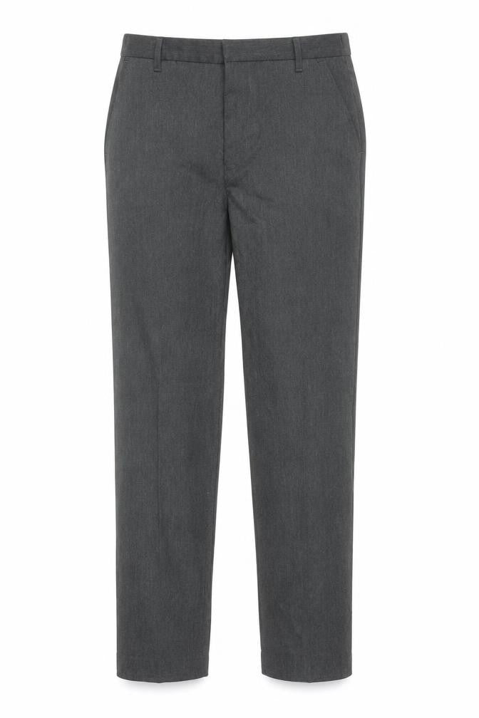 Dunnes Women's Grey Stretch Straight Leg Trousers Size 12