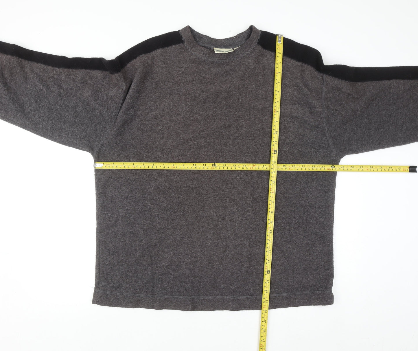 Prides Landing Men’s Brown Fleece Pullover Sweatshirt Size L