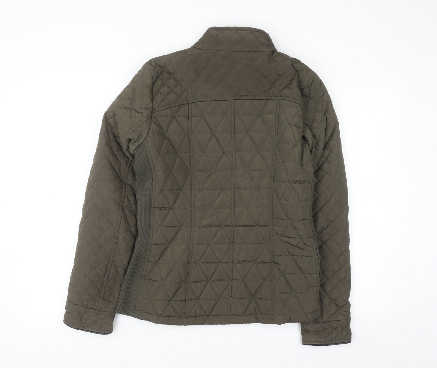 Dunnes Women Green Quilted Mid-Length Jacket Size 12