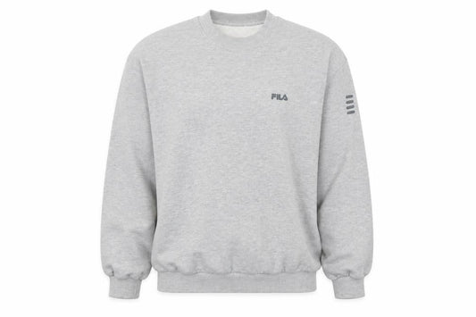 Fila Men's Grey Crew Neck Pullover Sweatshirt Size M