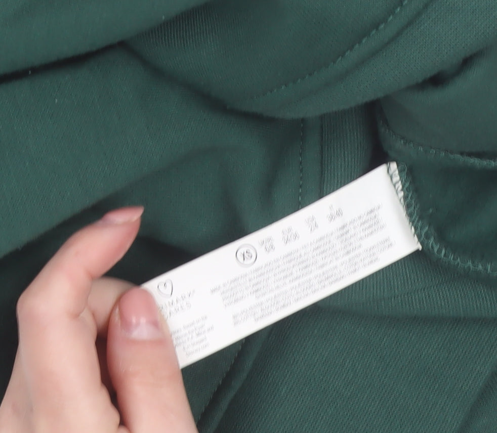 Brand and care label for Disney Winnie the Pooh Green Hoodie XS Women's Pullover Hooded Sweatshirt