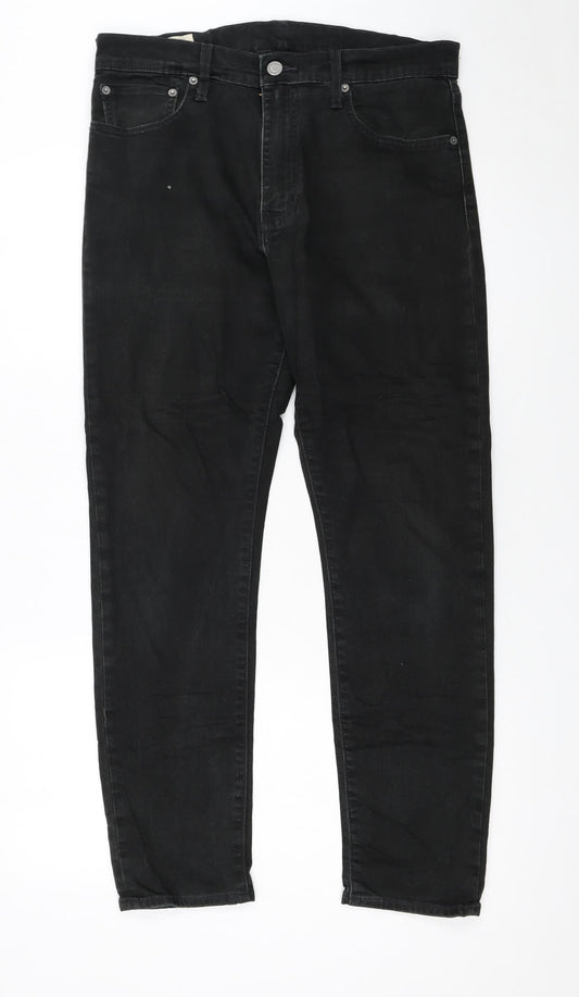 Levi's Women's Black Mid Rise Skinny Denim Jeans Size 12 W32 L30