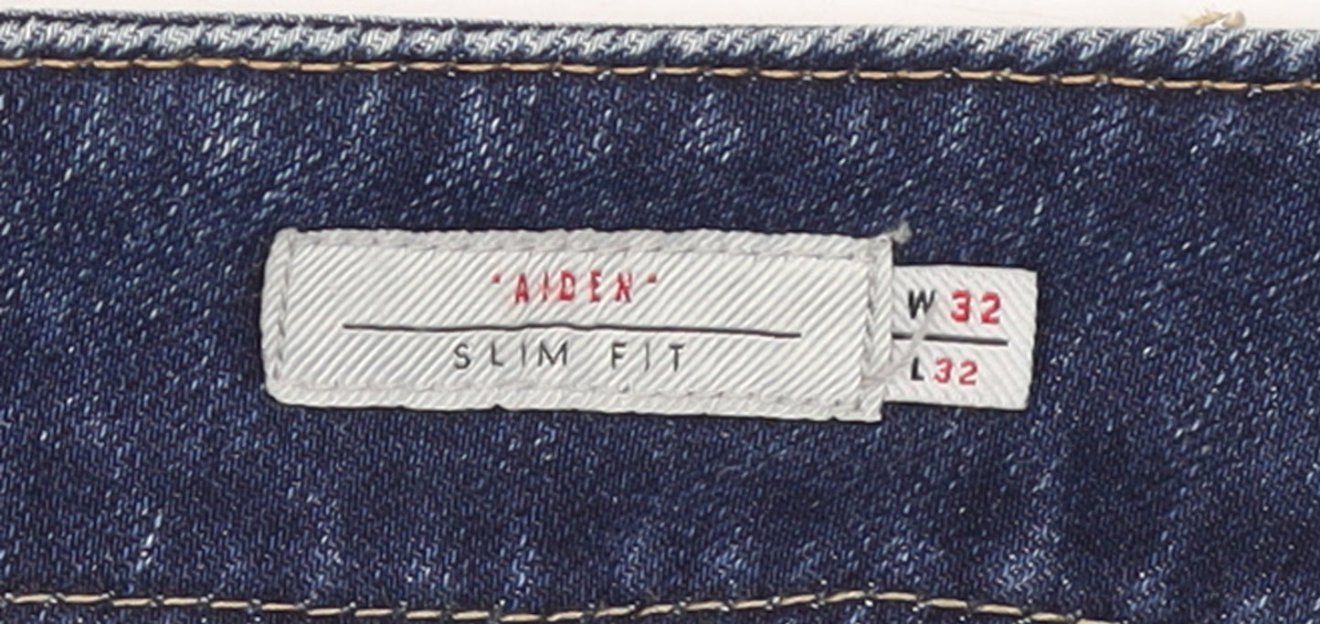 Lee Cooper Men's Blue Slim Fit Straight Denim Jeans W32 L32