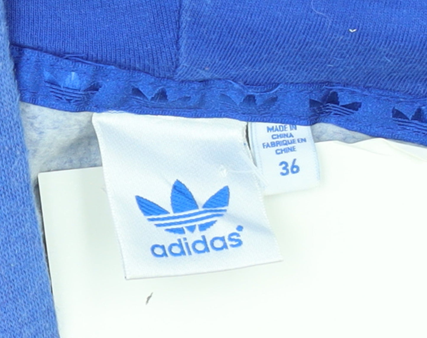 Adidas Women's Blue Pullover Hoodie Size 10 Drawstring Logo