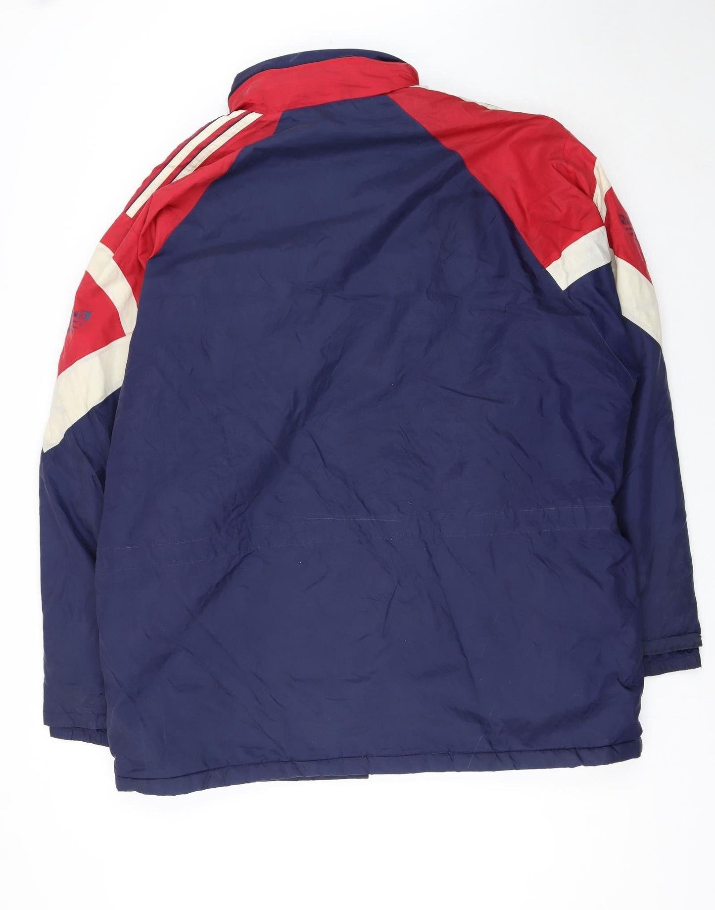 Adidas Men's Blue Red XL Retro 90s Windbreaker Jacket