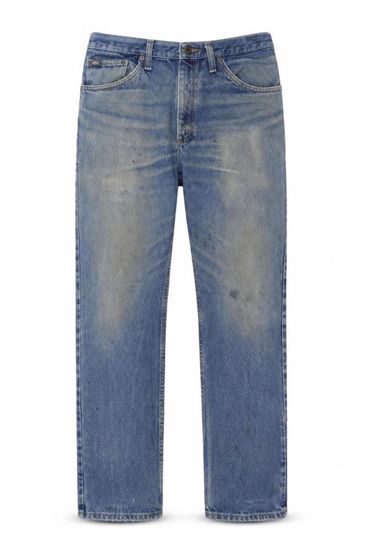 Lee Men's Blue Straight Leg Regular Fit Denim Jeans 33W 32L
