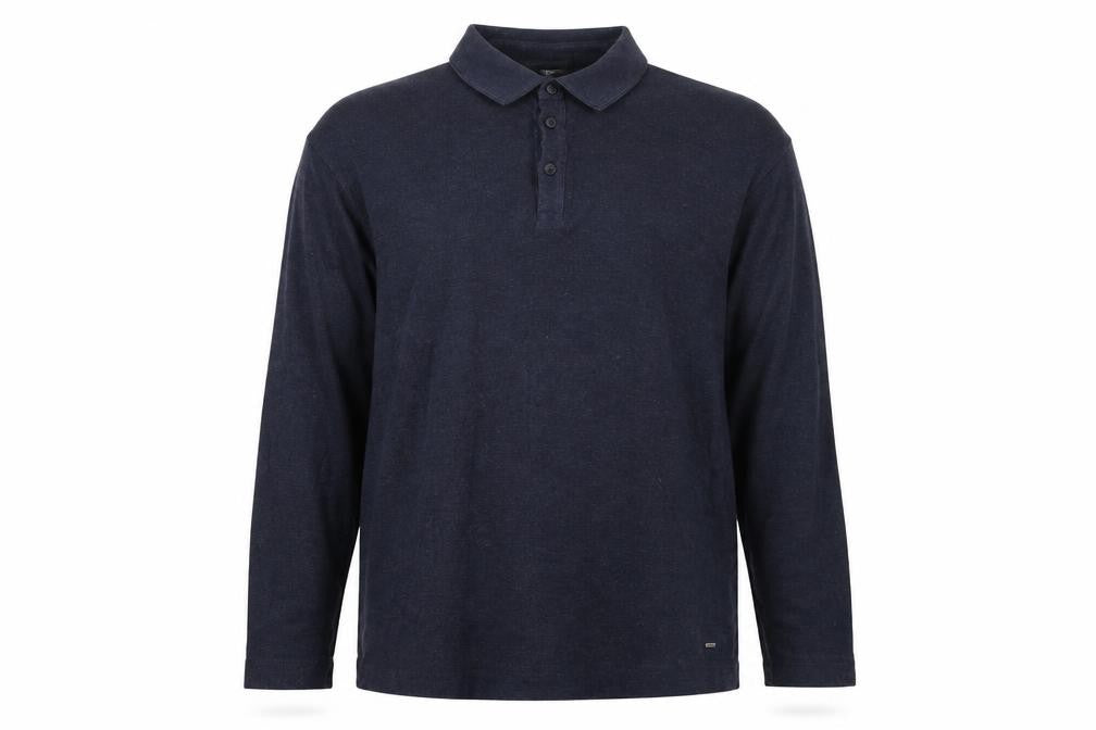 Hugo Boss Men's Blue Slim Fit Long Sleeve Polo Shirt XXL