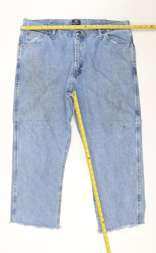 Wrangler Women Blue Straight Leg Vintage Denim Jeans Size 20
