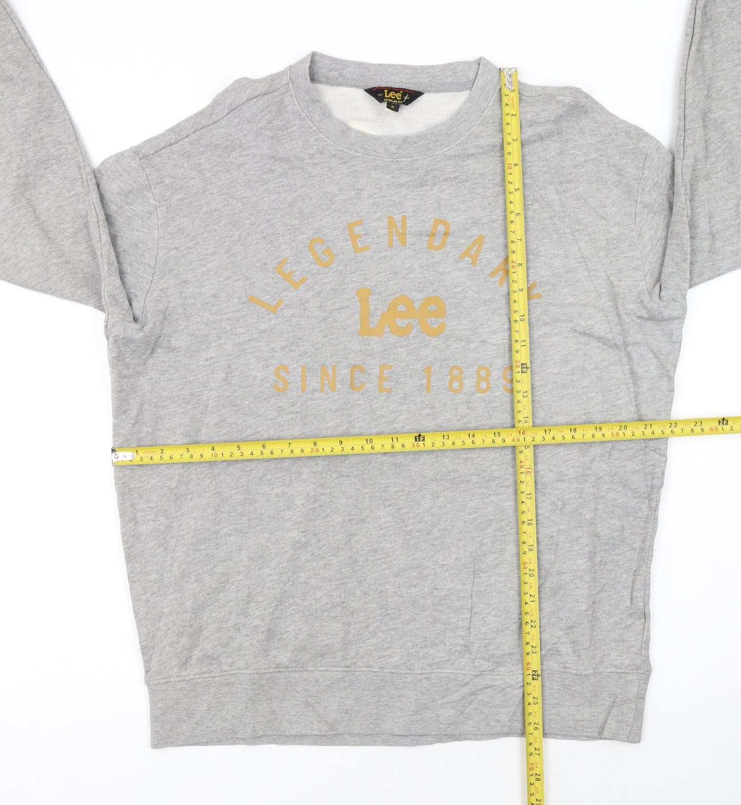 Lee Womens Grey Legendary Logo Regular Fit Sweatshirt M