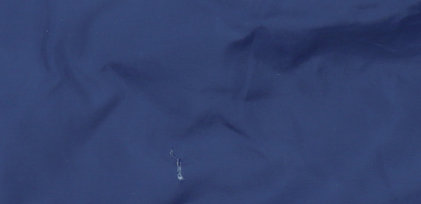 Adidas Men's Blue Track Pants M Elastic Waist Snap Side Stripe
