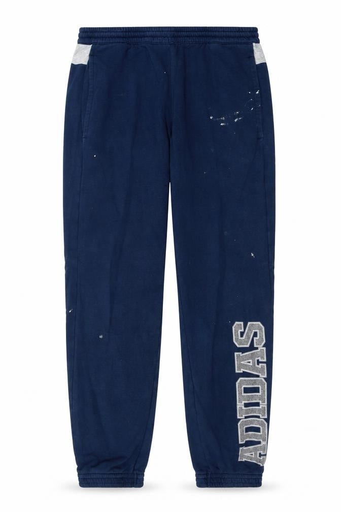 Adidas Mens Blue Jogger Sweatpants Size M Elastic Waist Sportswear