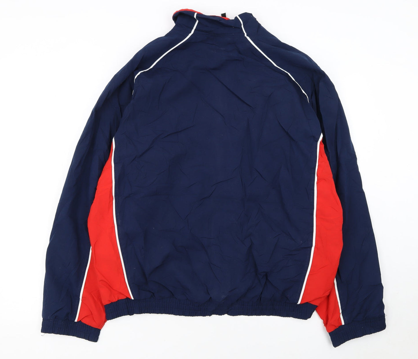 Umbro Men’s Blue Red Track Jacket Size M Polyester Full Zip