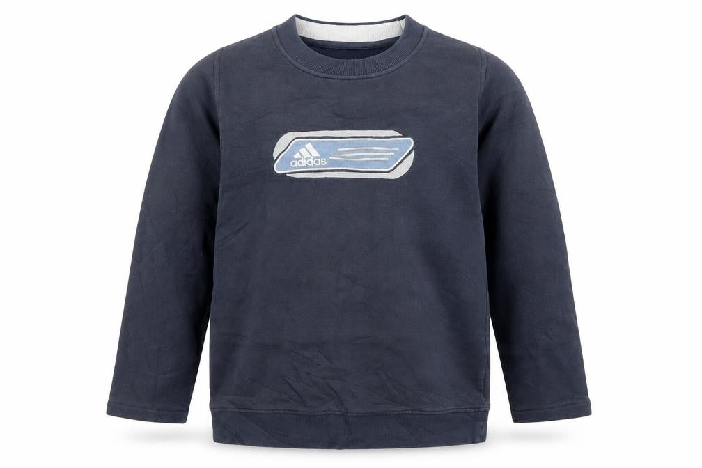 Adidas Boys Navy Blue Crew Neck Sweatshirt Size 12-13 Years Casual