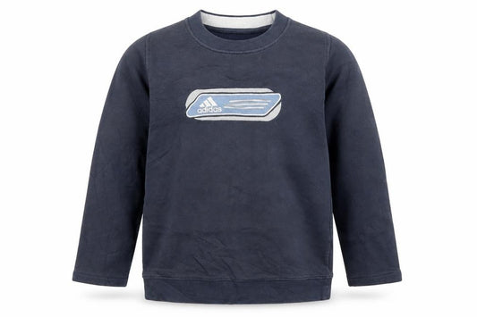 Adidas Boys Navy Blue Crew Neck Sweatshirt Size 12-13 Years Casual