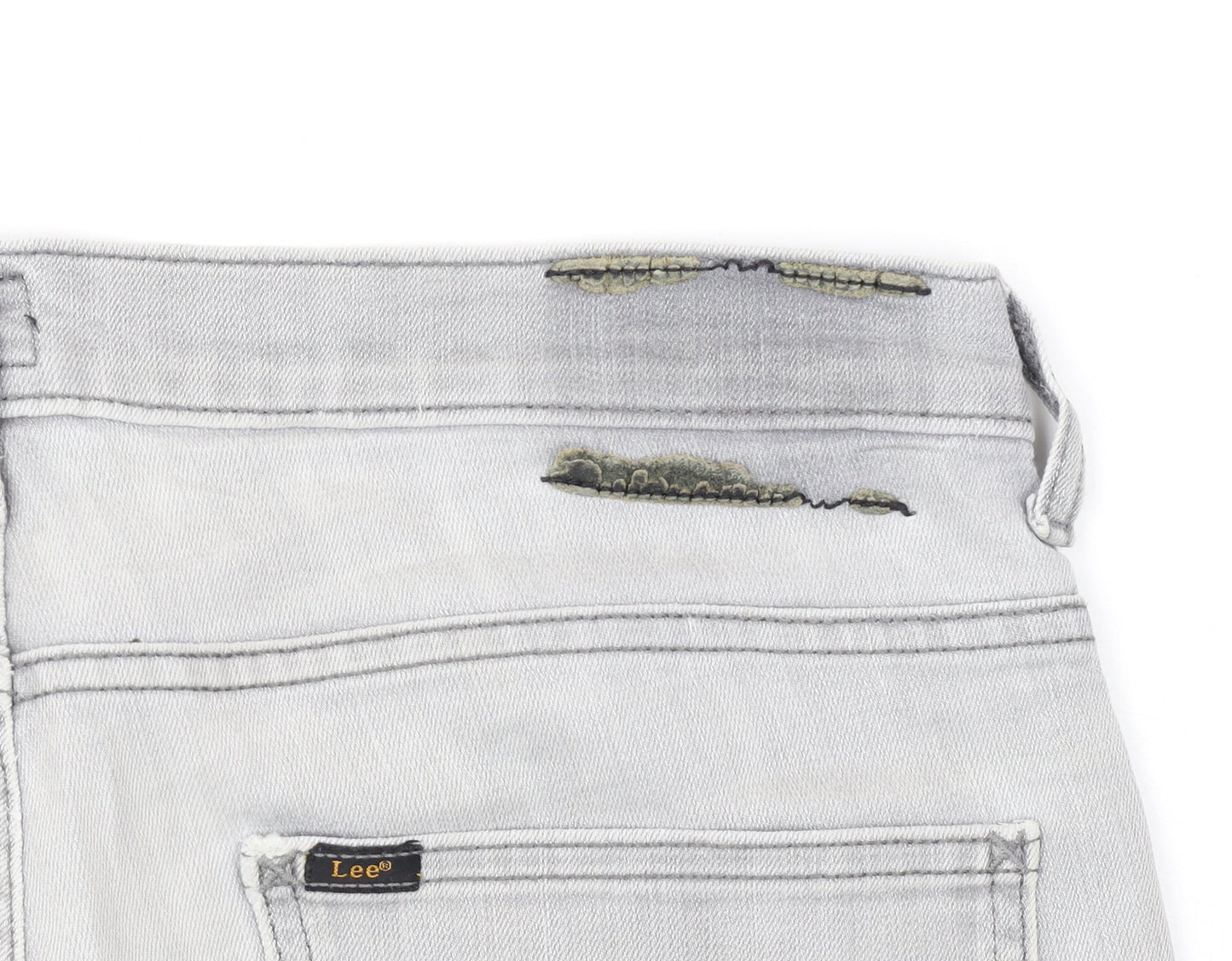 Lee Men’s Grey Powell Straight Fit Denim Jeans W32 L34