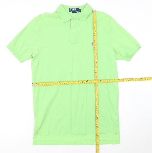 Ralph Lauren Men's Green Short Sleeve Cotton Polo Shirt M