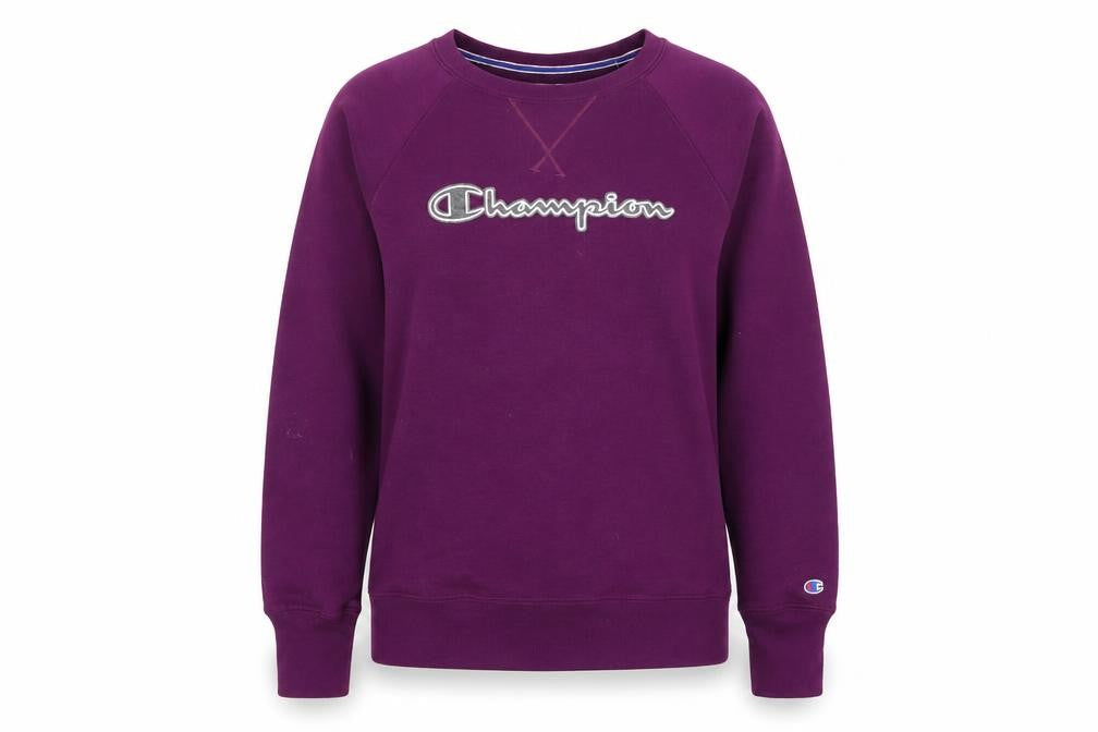 Champion Women's Purple Crew Neck Pullover Sweatshirt XS