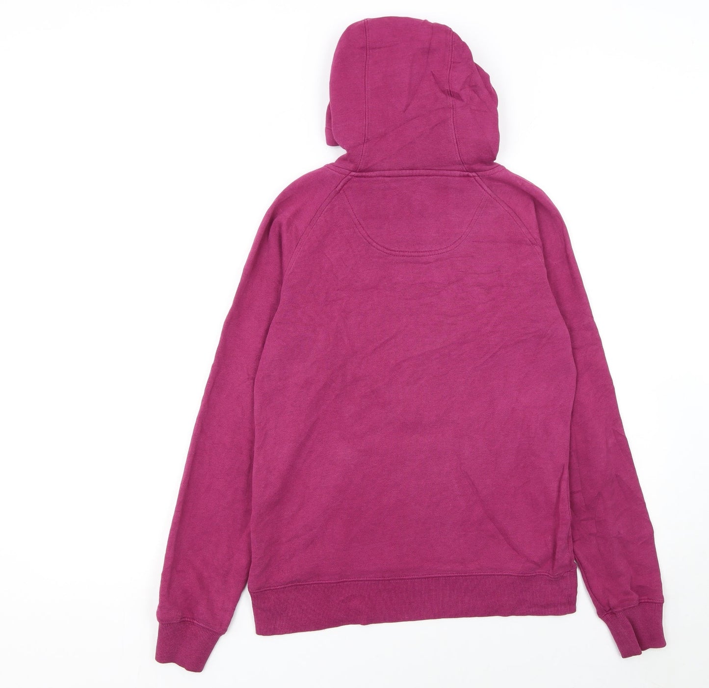 Canterbury Womens Pink Pullover Hoodie Size 8 Cotton Logo Lined