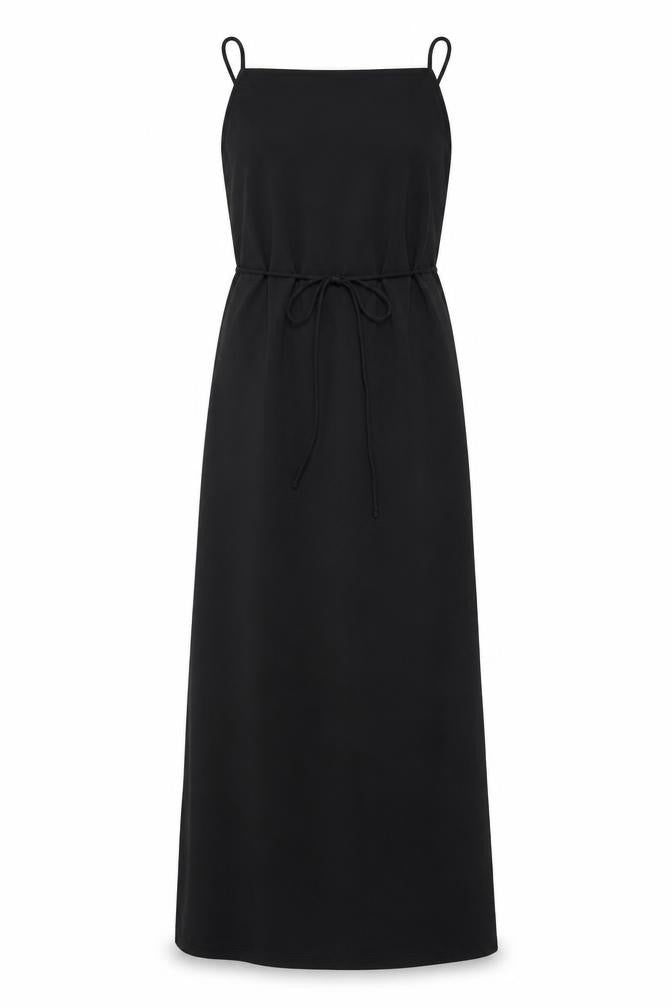 Mango Women’s Black Long Slip Dress Size 10 Sleeveless Lightweight
