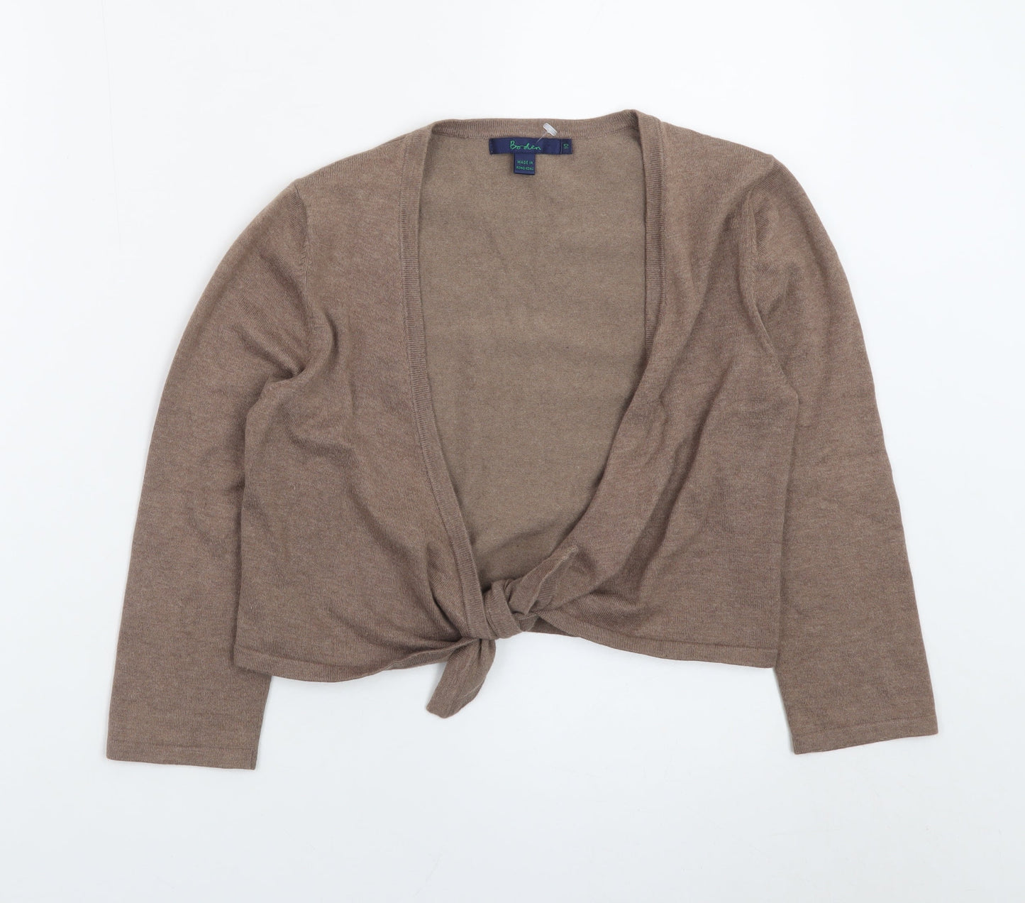Boden Women Brown Size 10 Tie Front Cardigan Jumper