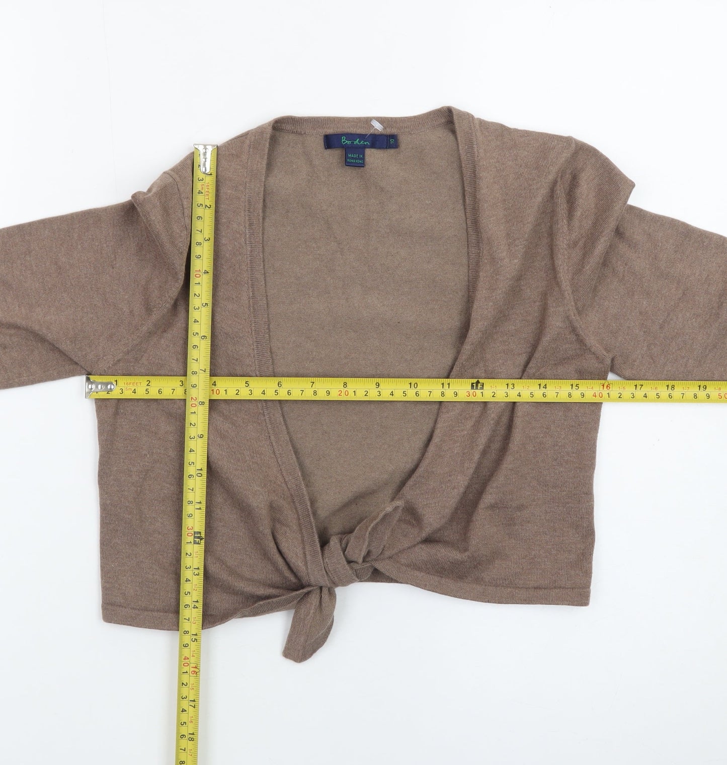 Boden Women Brown Size 10 Tie Front Cardigan Jumper