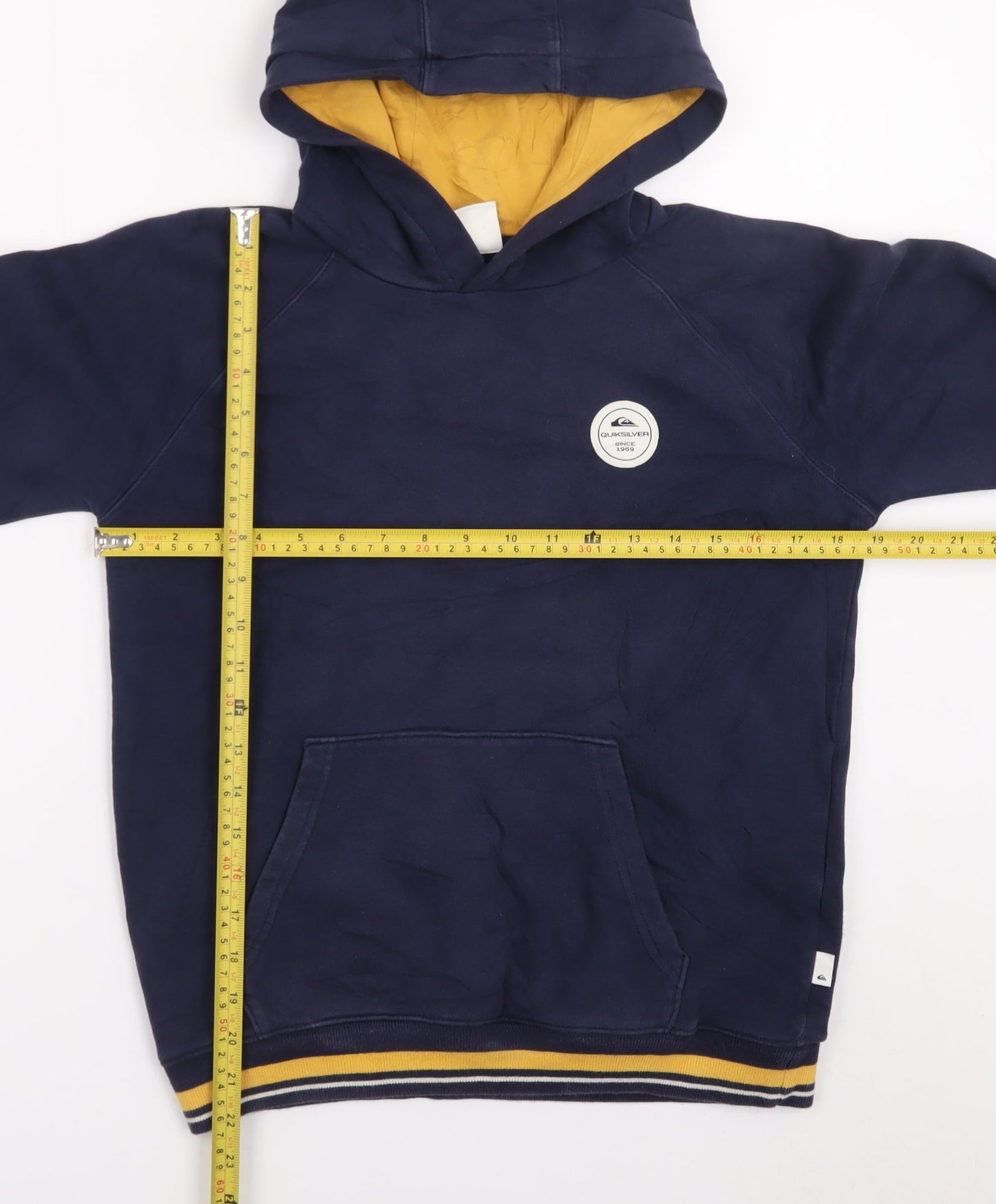 Quiksilver Men’s Blue Pullover Hoodie Size M Surf Style