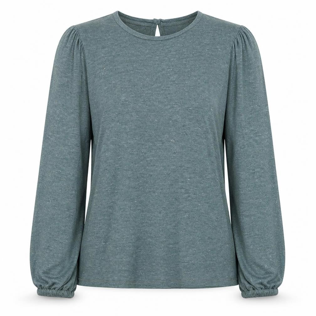 FatFace Women’s Green Long Sleeve Viscose Blouse UK 8