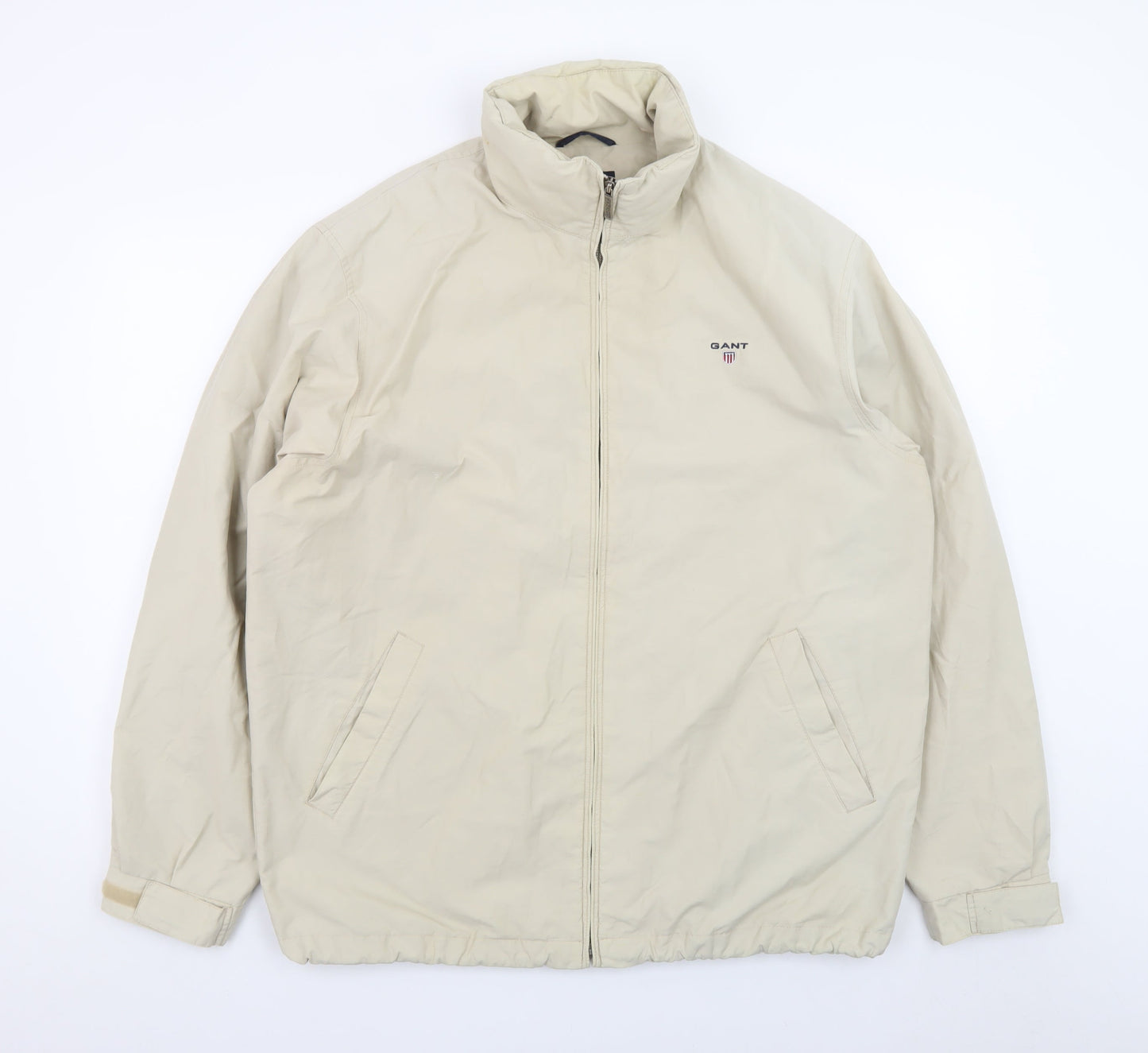 GANT Men's Beige XL Windbreaker Jacket Lightweight Casual