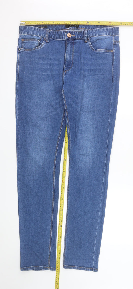 Diesel Womens Blue Slim Fit Mid Rise Stretch Skinny Jeans Size 16