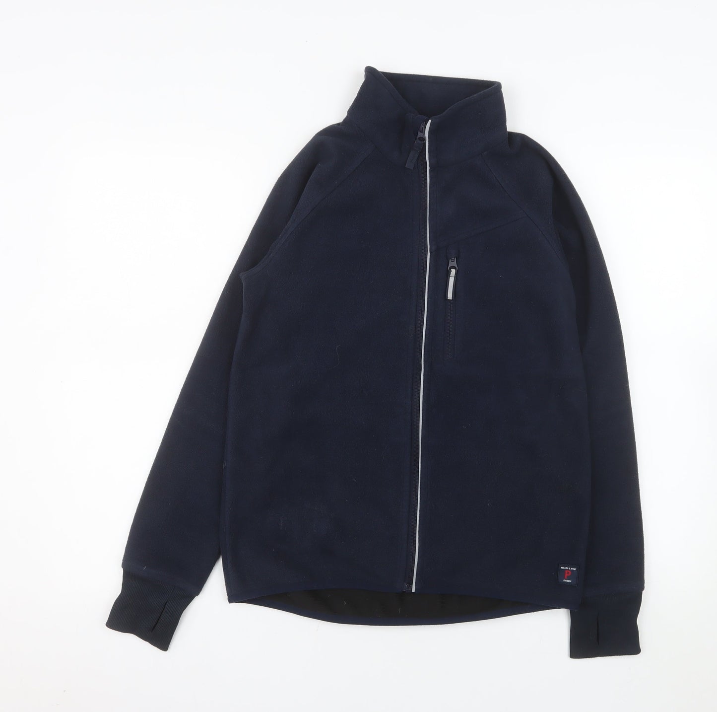 Polarn O. Pyret Boys Blue Full Zip Fleece Sweatshirt 11-12 Years