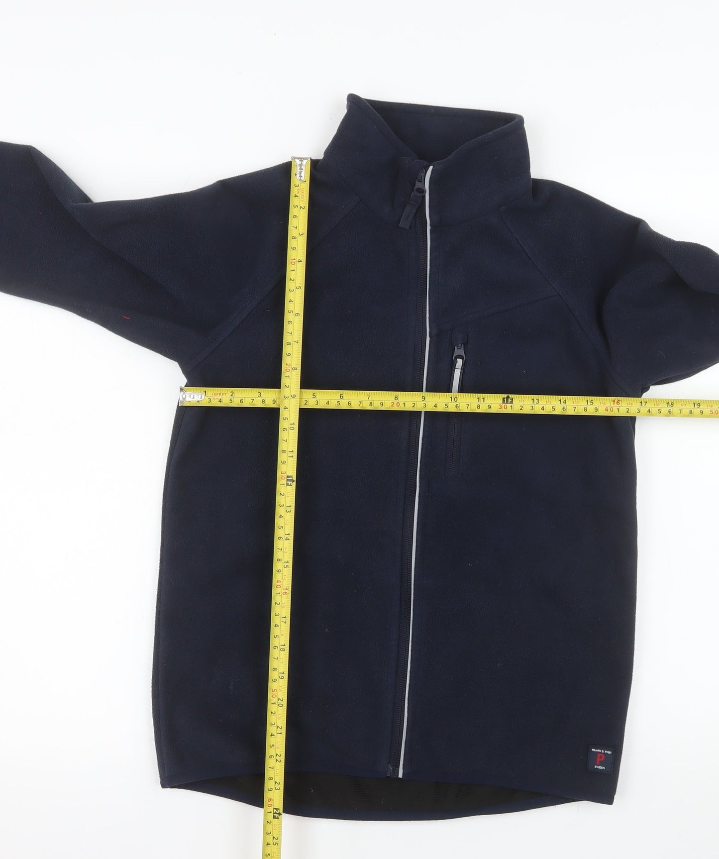 Polarn O. Pyret Boys Blue Full Zip Fleece Sweatshirt 11-12 Years