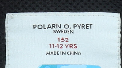 Polarn O. Pyret Boys Blue Full Zip Fleece Sweatshirt 11-12 Years