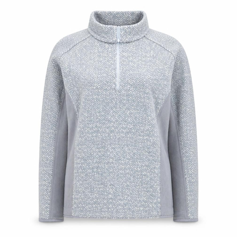 Columbia Women's Grey 1/2 Zip Fleece Pullover Sweatshirt M