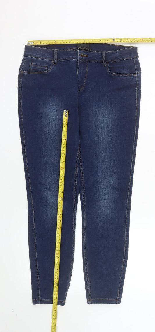 Vero Moda Women Blue Skinny Denim Jeans L 30