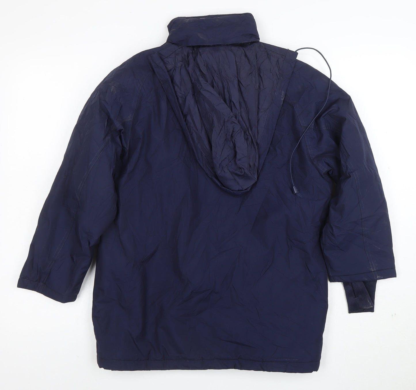 Umbro Boys Blue Waterproof Hooded Puffer Jacket 2XS Winter Football Coat