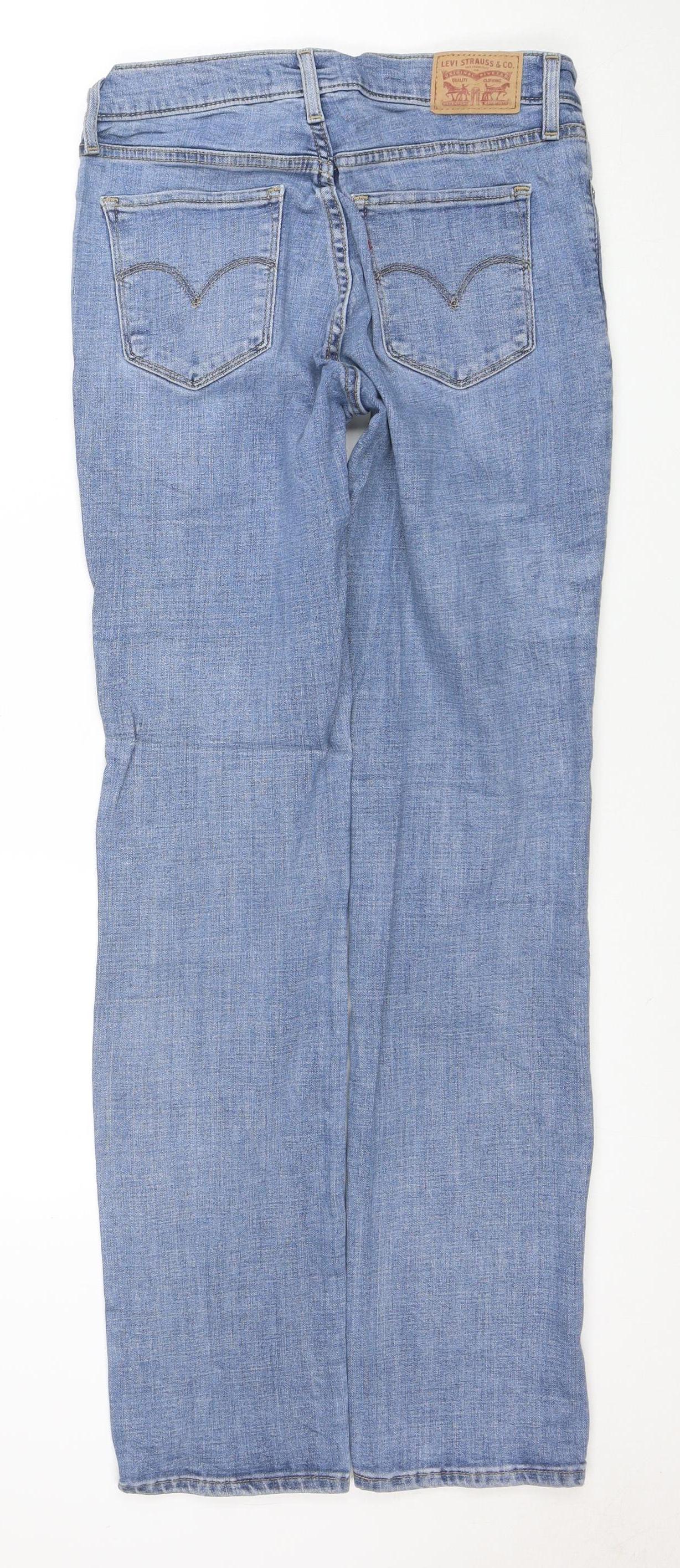 Levi's Women's Blue 314 Shaping Straight Jeans Size 27