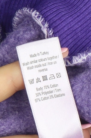George Women Purple Minnie Mouse 1928 Pullover Sweatshirt XL