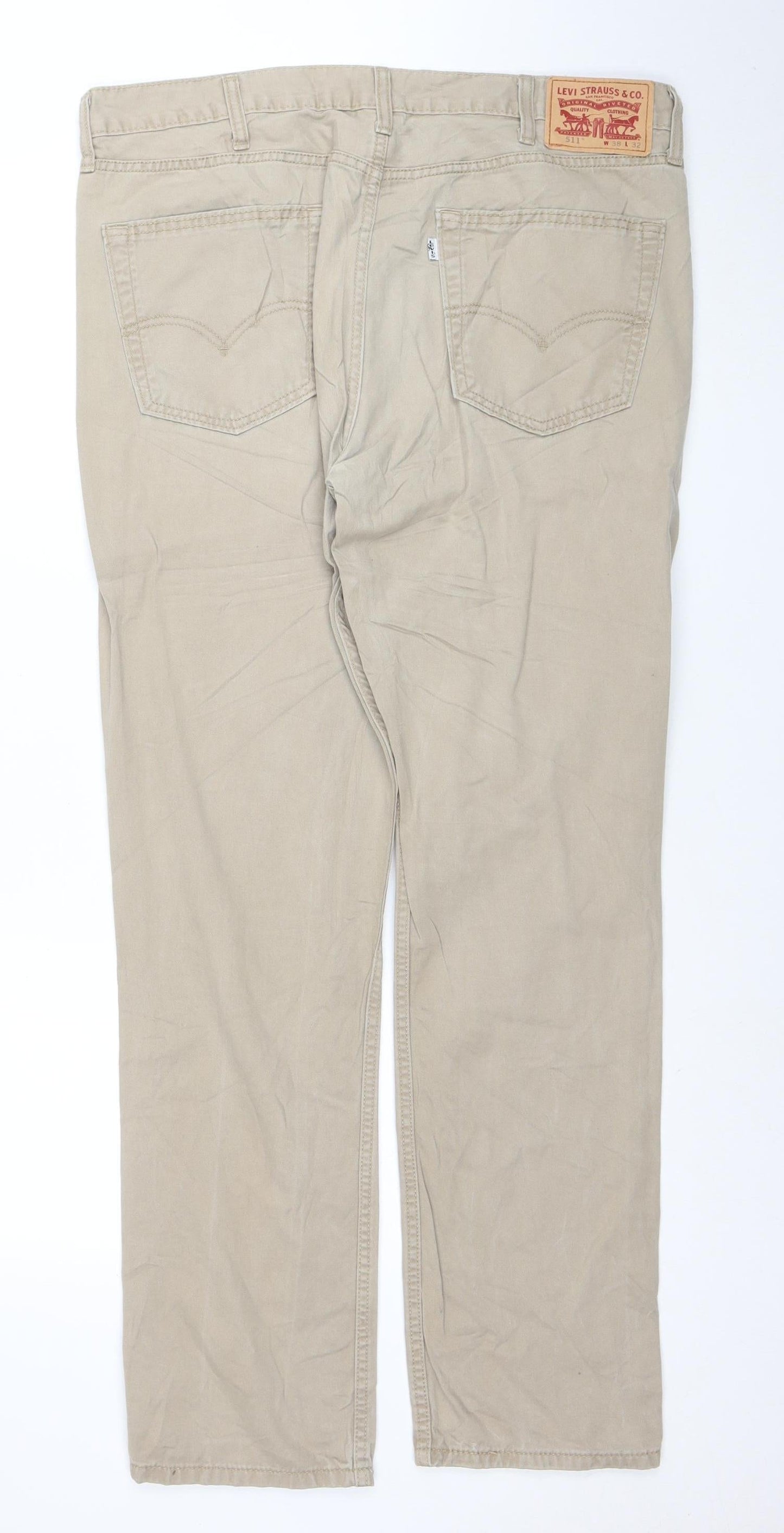 Levi’s 511 Men’s Beige Slim Fit Chino Trousers W38 L32