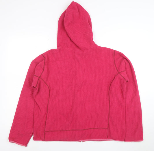 Nike ACG Women’s Pink XL Hooded Full Zip Thermal Fleece Jacket