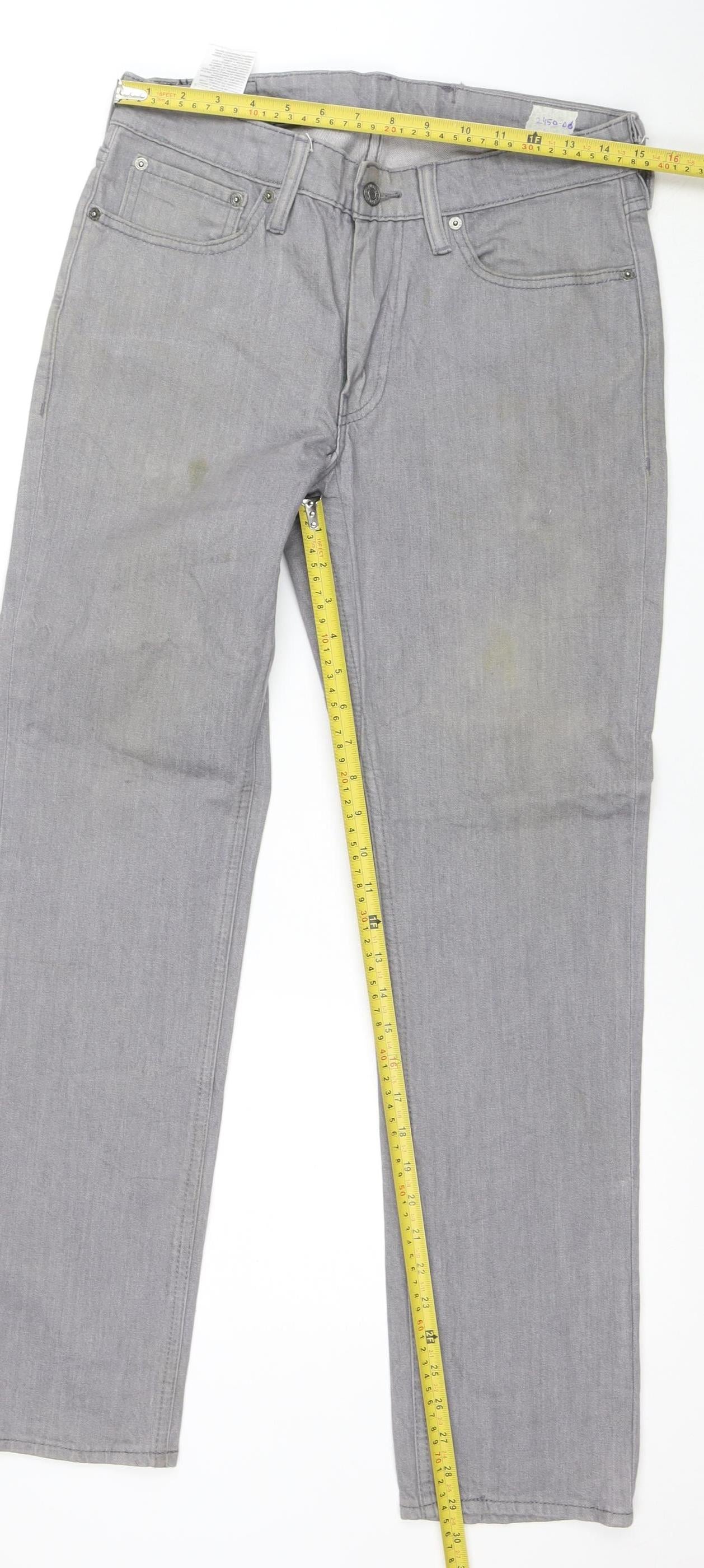 Levi's 511 Men's Grey Slim Fit Straight Jeans W31 L30