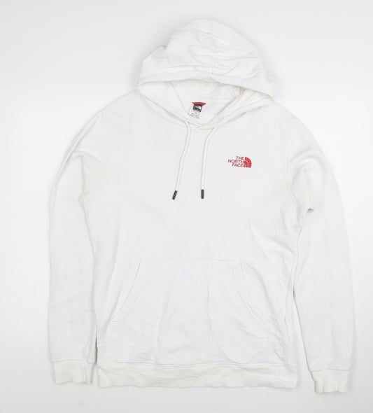 The North Face Men's White Pullover Hoodie M Graphic Outdoor