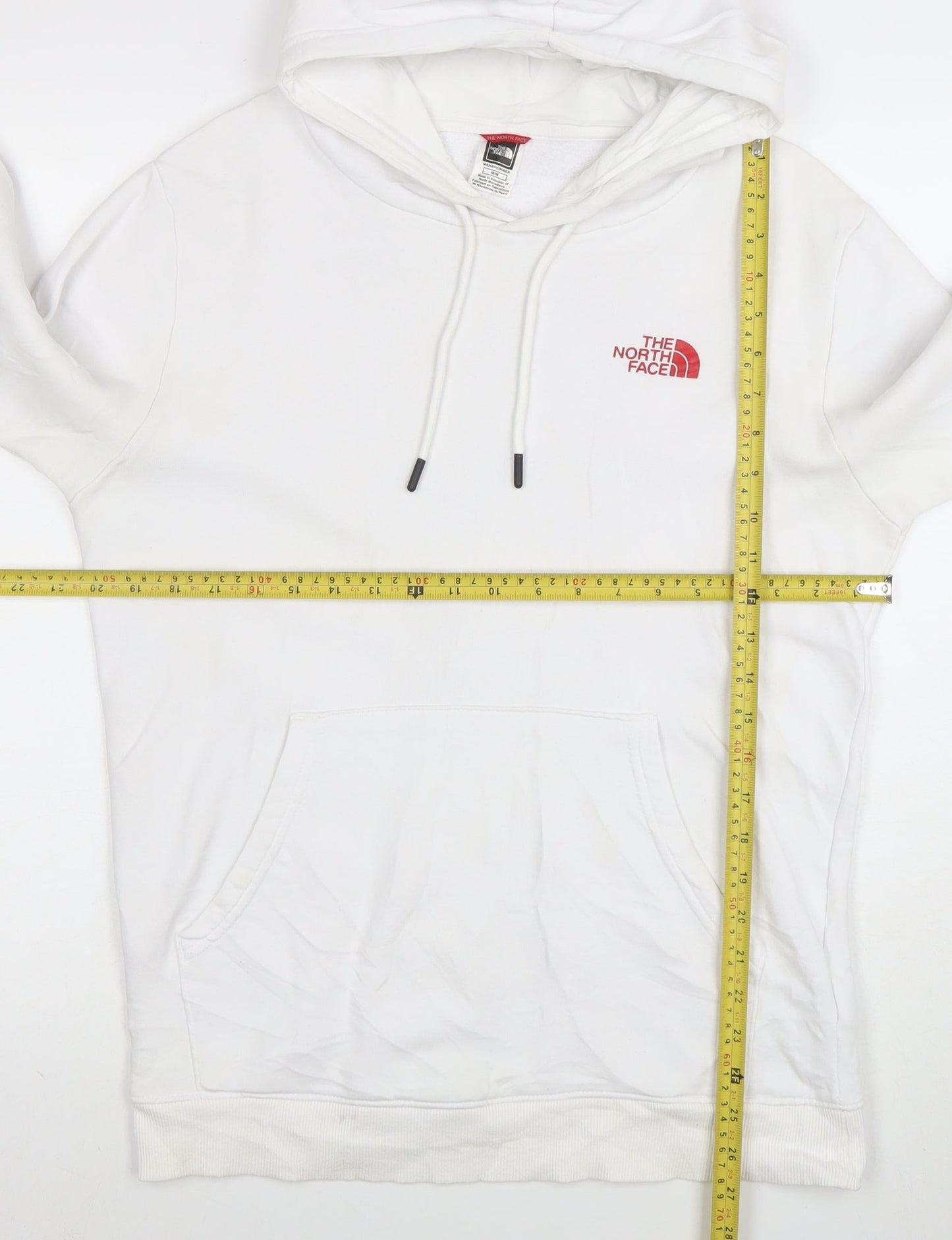 The North Face Men's White Pullover Hoodie M Graphic Outdoor